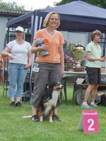 Skye und Nicole bei der Siegerehrung