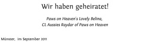 Hochzeitsanzeige