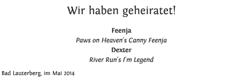 Hochzeitsanzeige