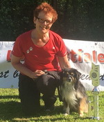 Tumleh mit ihrem Frauchen Ruth Woltering