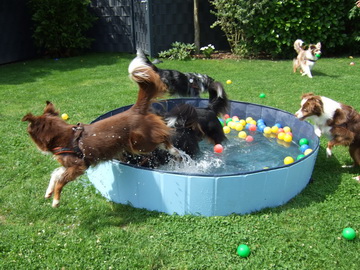 Wasserspiele im Garten